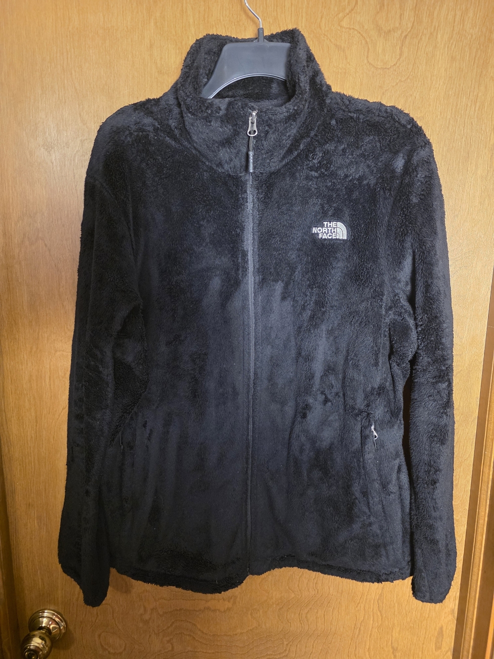 The North Face Women's Black Plush Full‑Zip Fleece Jacket
